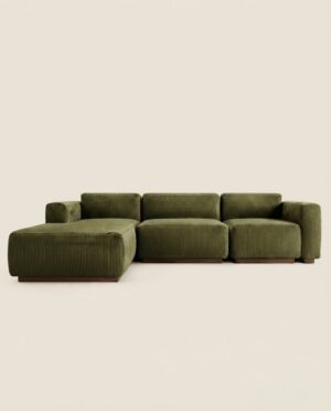 Sawa Modular Sofa — Olive Green